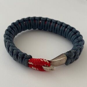 Miansai Red and Gray nautical unisex Braided Bracelet
